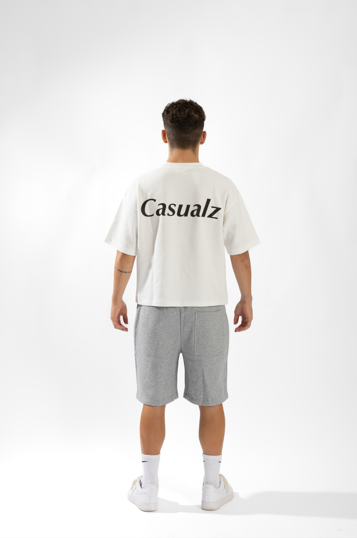 CASUALZ WAFFLE KNIT - White