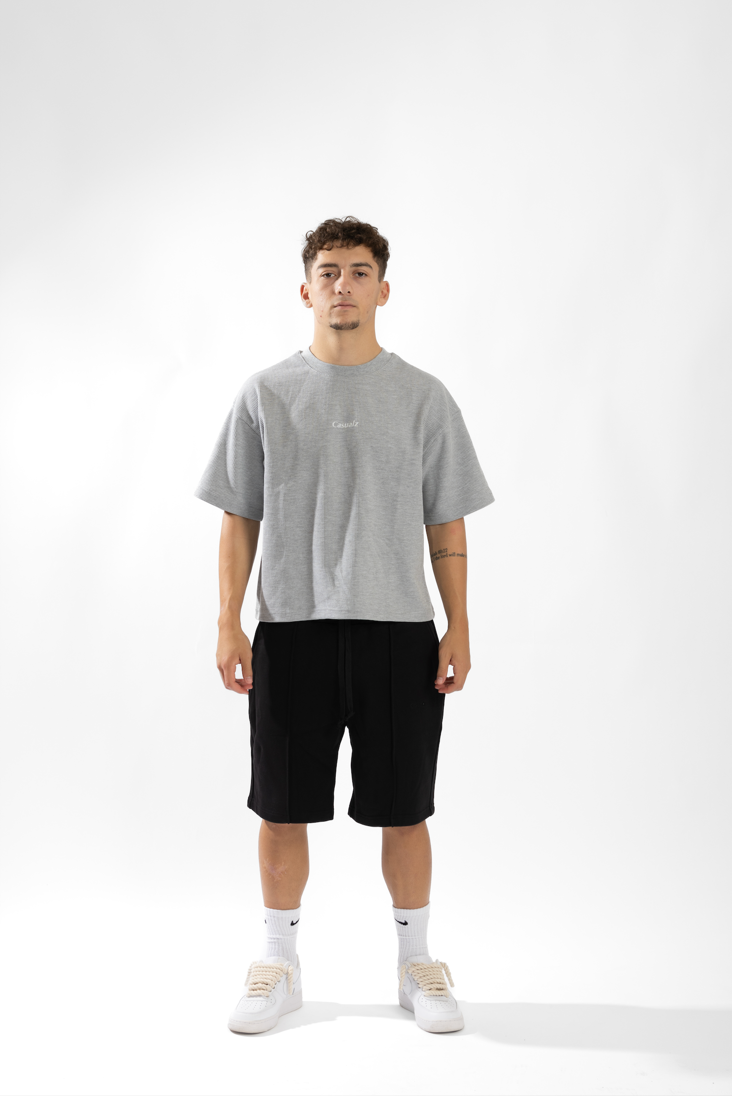 CASUALZ WAFFLE KNIT - Grey