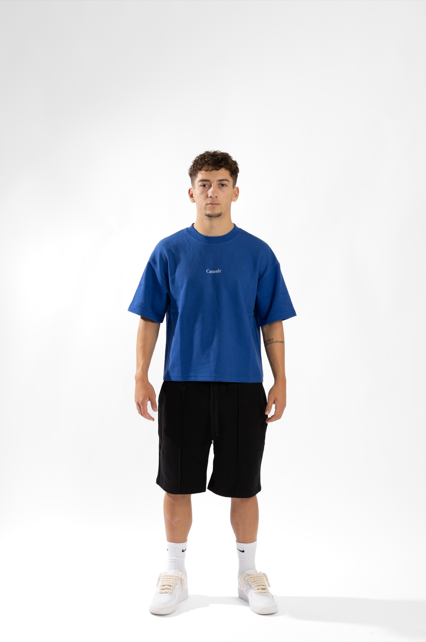 CASUALZ WAFFLE KNIT - Blue