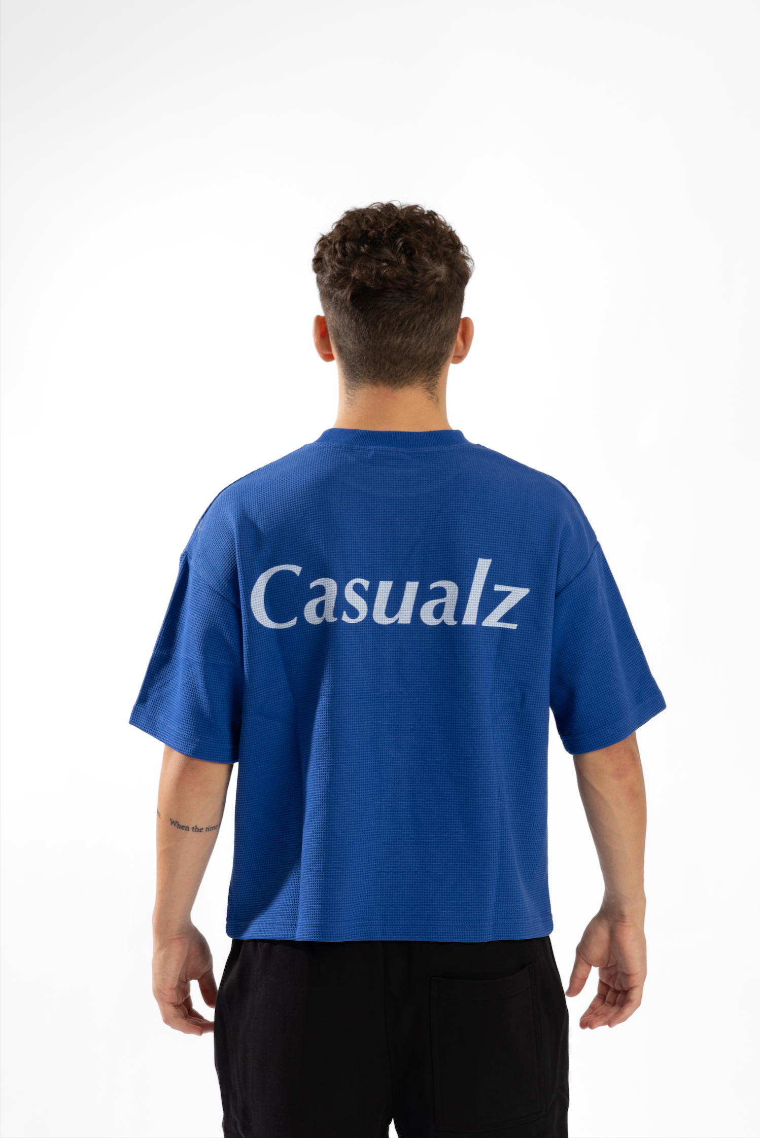 CASUALZ WAFFLE KNIT - Blue