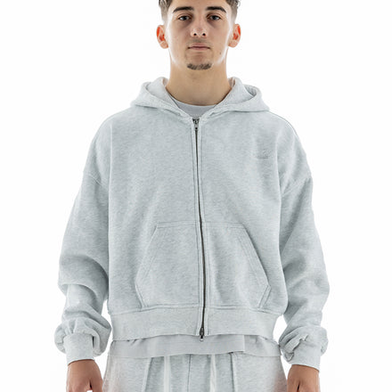 CASUALZ - Grey Zip Up Hoodie