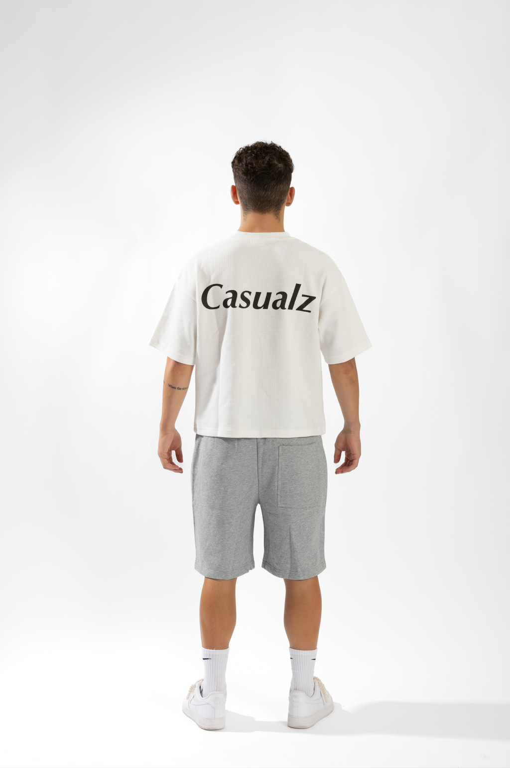 CASUALZ WAFFLE KNIT - White