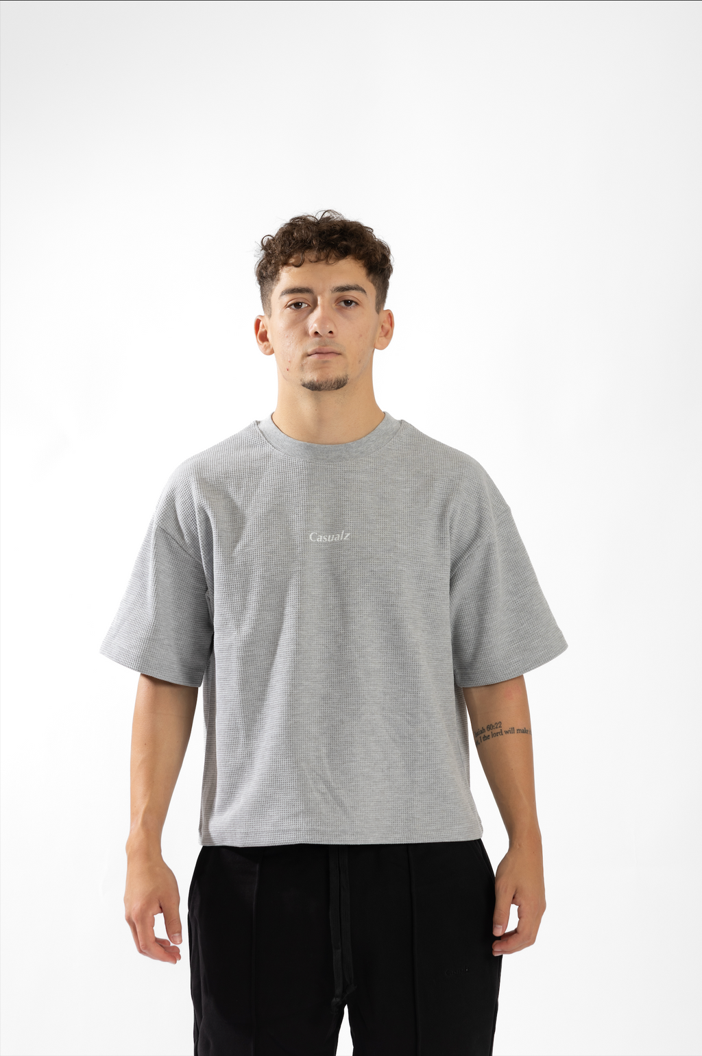 CASUALZ WAFFLE KNIT - Grey