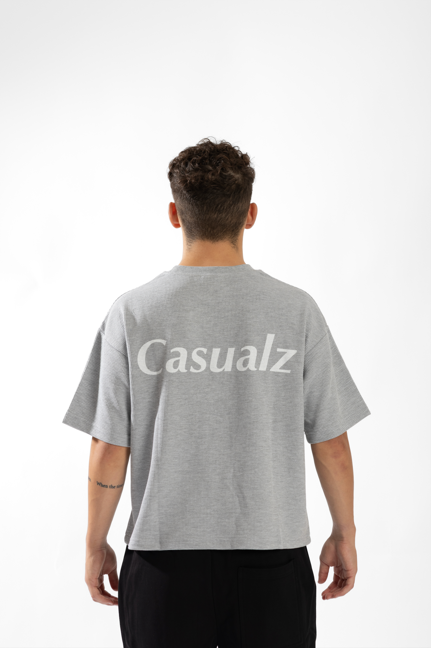 CASUALZ WAFFLE KNIT - Grey