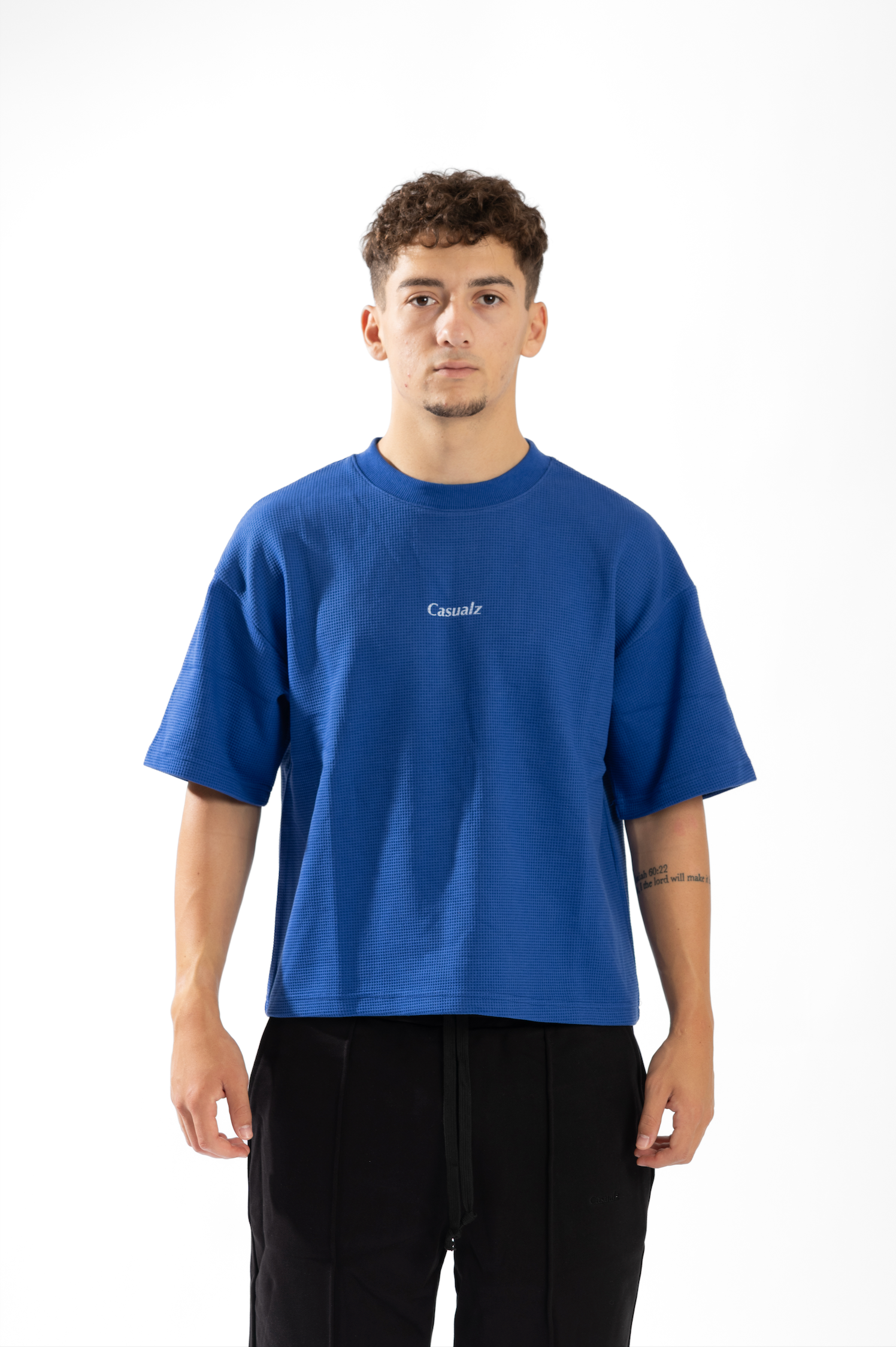 CASUALZ WAFFLE KNIT - Blue